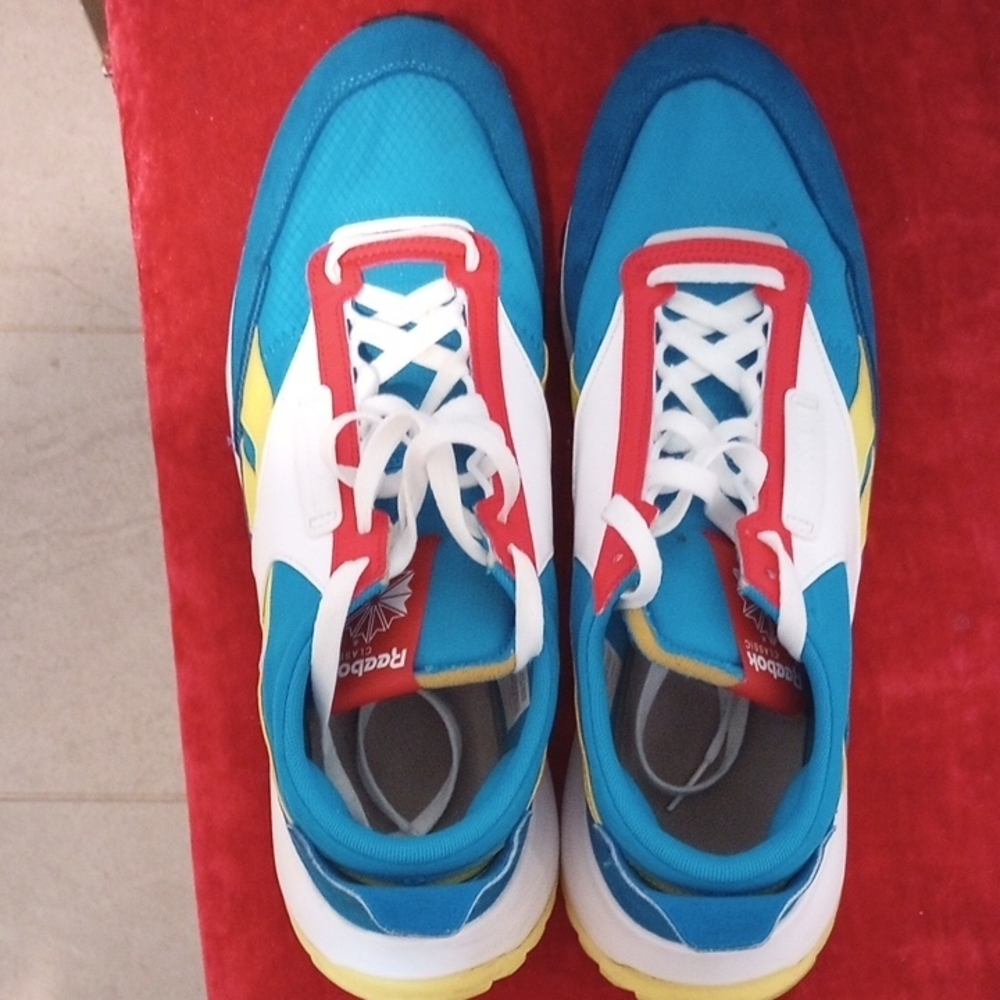 Reebok Blue and Red Sneakers
